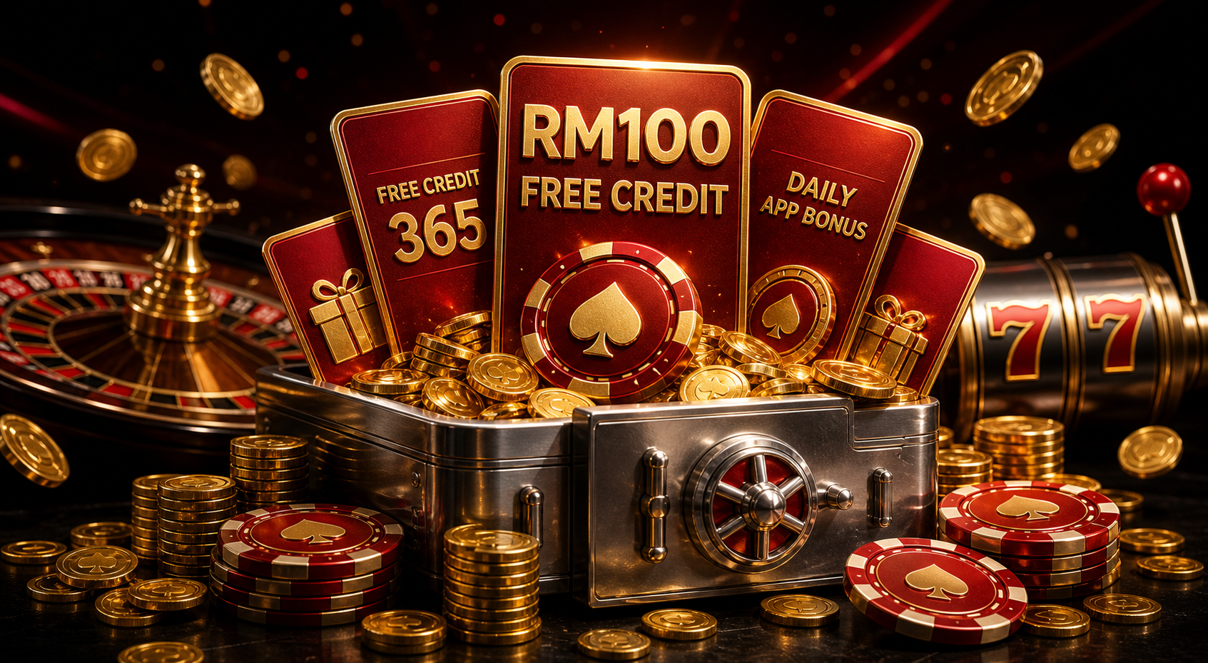 Waja33 RM100 free credit promotion visual